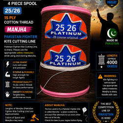 25 26 PLATINUM 4 Piece Spool 15 ply