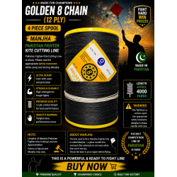Golden 8 Chain 12 PLY 4 Piece Spool
