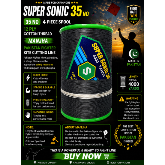 SUPER SCION 35 NO 12 PLY 4 Piece Spool