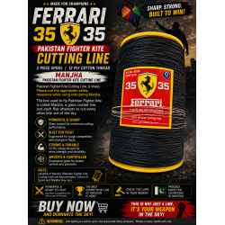 35 FERRARI 35  2 Piece Spool  12ply cotton thread